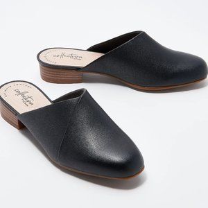 NWT Clarks Collection Leather Mules Size 8.5